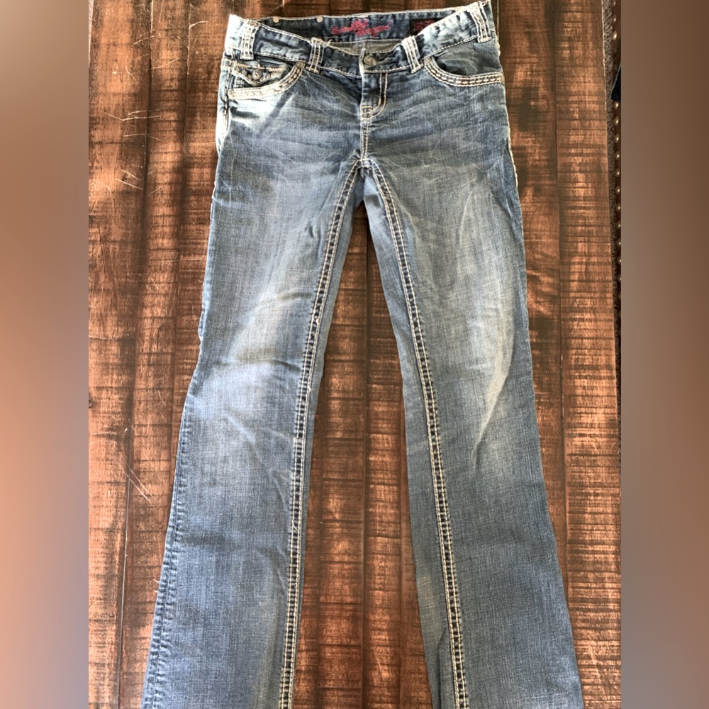 Rock and roll cowgirl low rise  jeans 27x36